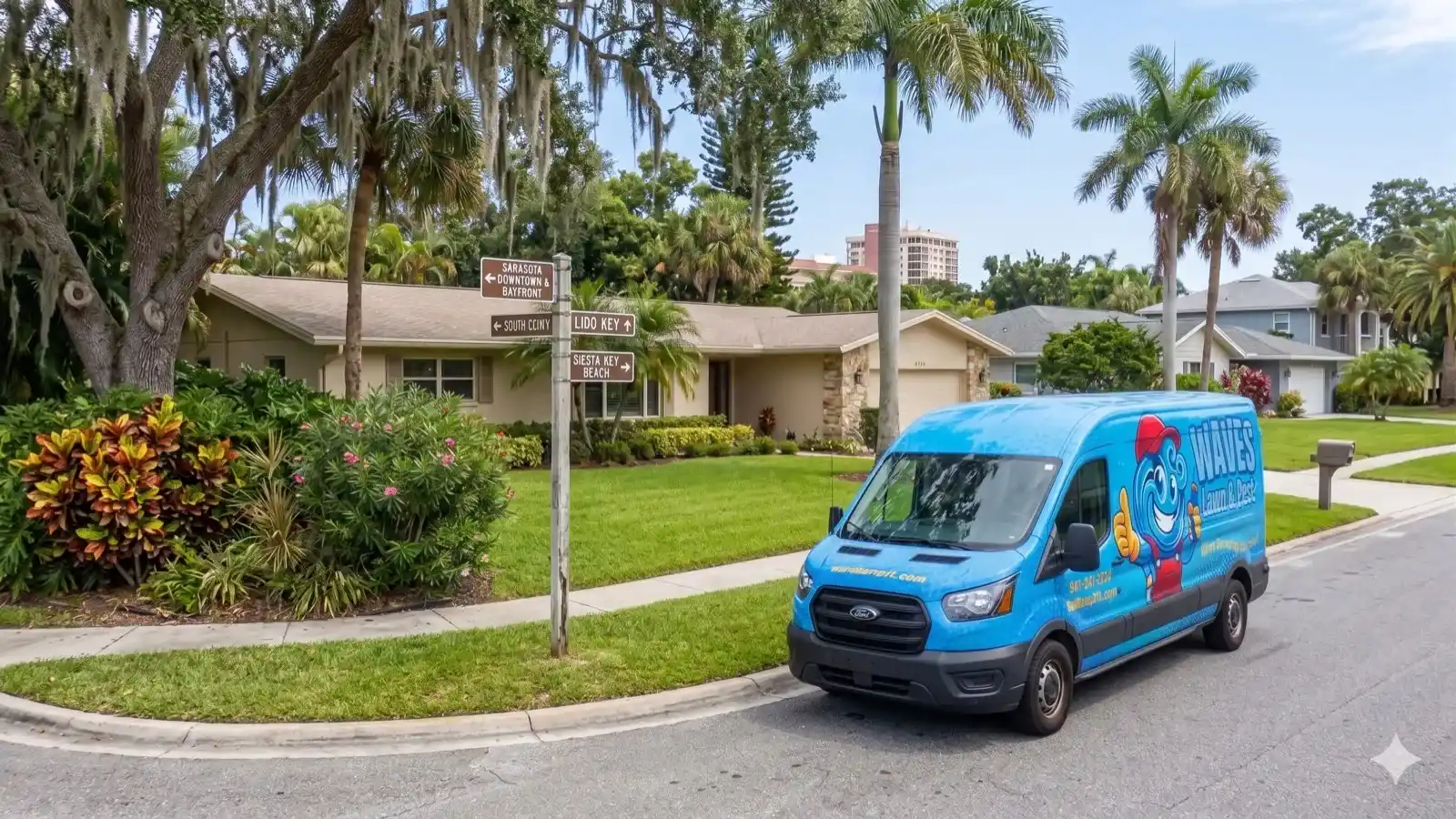 Venice Lawn Care service vehicle